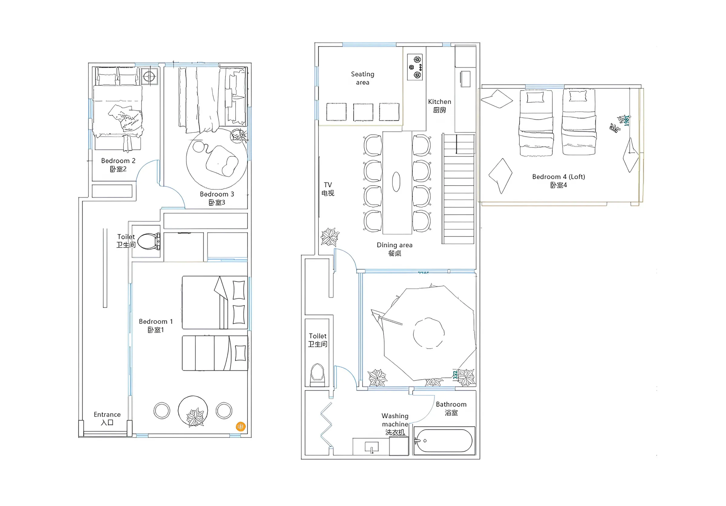 Shirakabanoyado HIKO — Floor plan
