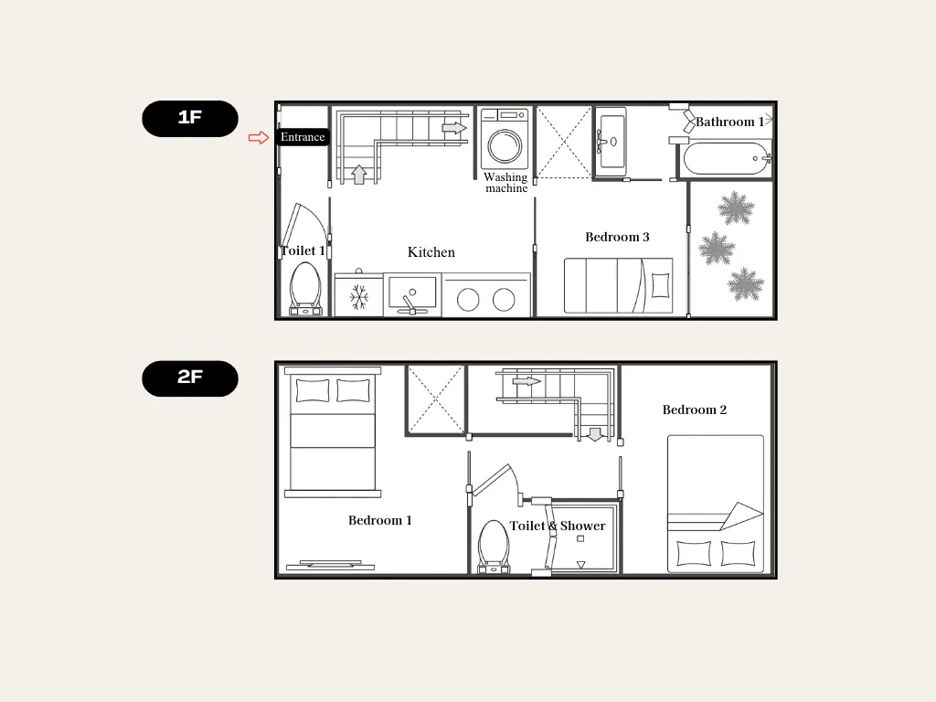 Shirakabanoyado HOUKA — Floor plan