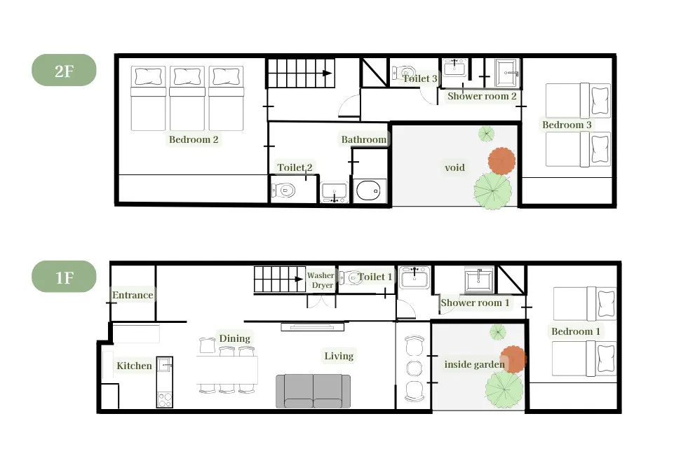 Shirakabanoyado MUTSUKI — Floor plan